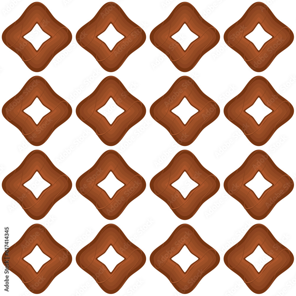 Fototapeta premium Pattern homemade cookie different taste in pastry biscuit