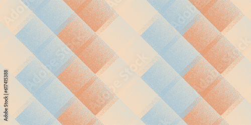 Fade dotwork rhombus shapes vector geometric seamless pattern.