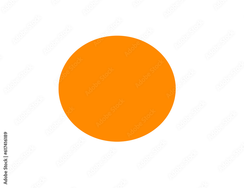 orange ball isolated on white background