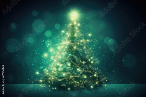 Christmas Tree Delight. Generative AI