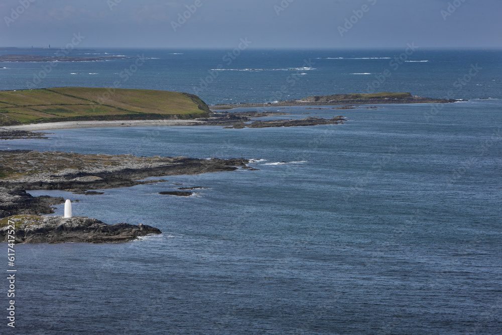 Westcoast Ireland. Clifden, Connemara. Coastline. Lighthouse.