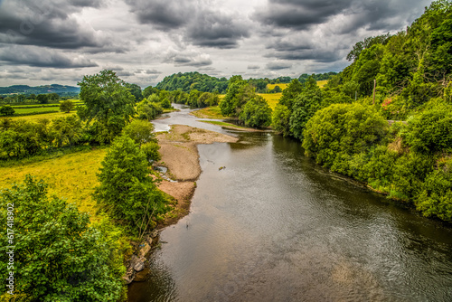 The River Towy at Llandeilo, Wales, UK