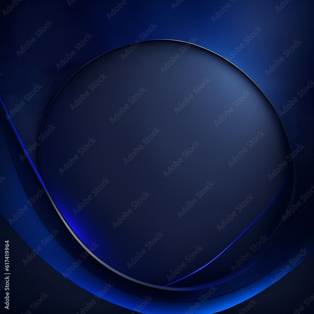 abstract blue background with circles - Dark Blue and Black Circle Background - Generative AI abstract blue background with circles - Dark Blue and Black Circle Background - Generative AI