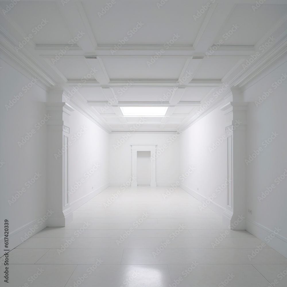 Fototapeta premium empty white room