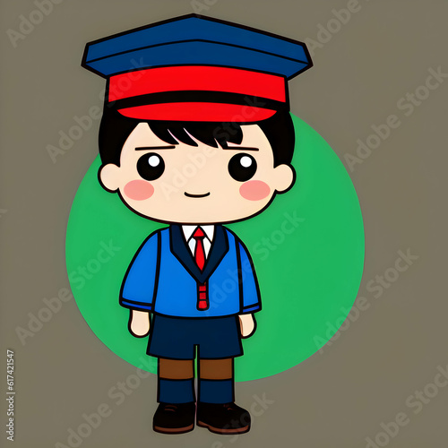 cartoon, business, vector, illustration, businessman, character, people, hat, boy, person, suit, office, work, drawing, smile, doctor, design, tie, icon, shitiksh, uniform, child, kid, policeman, baby