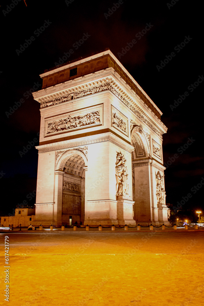 The Arc de Triomphe is one of the most famous monuments in Paris and the second largest triumphal arch in the world. It is located at the end of the Champs-Elysées 