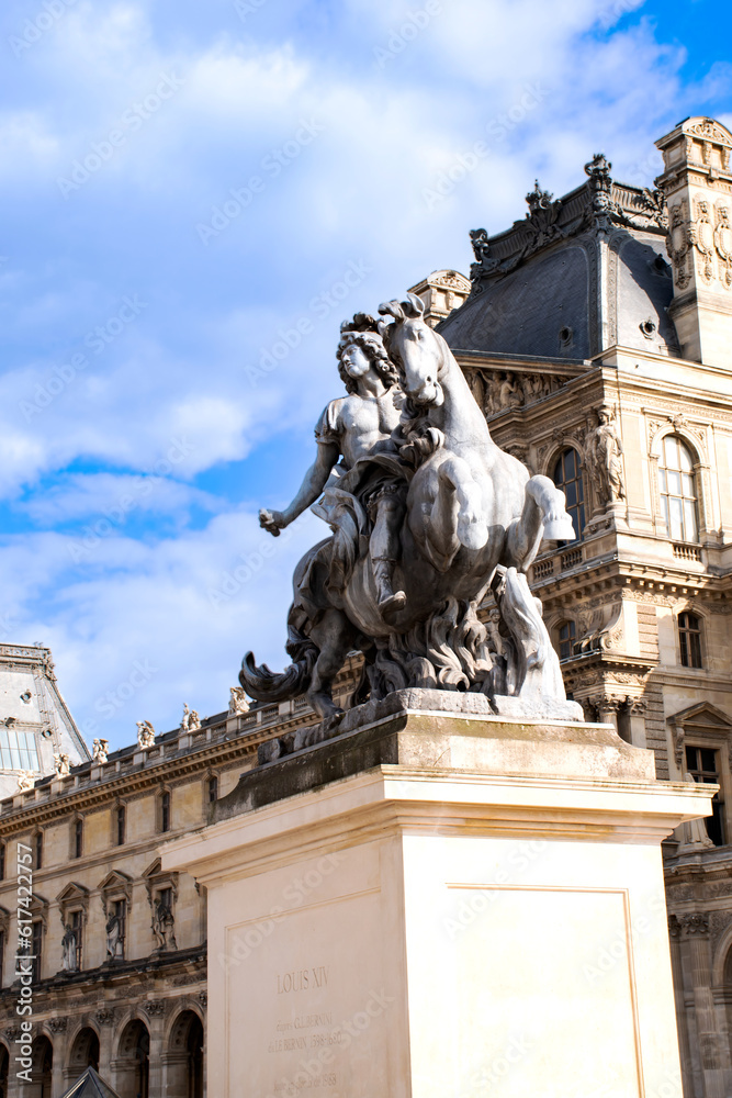 Statue Equestre de Louis XIV, Paris France