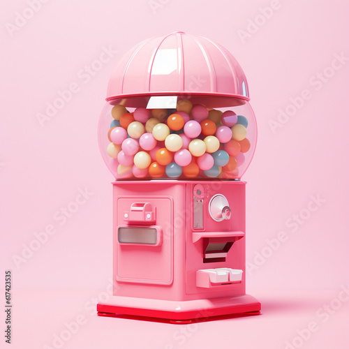 Gumball machine. Generative AI.