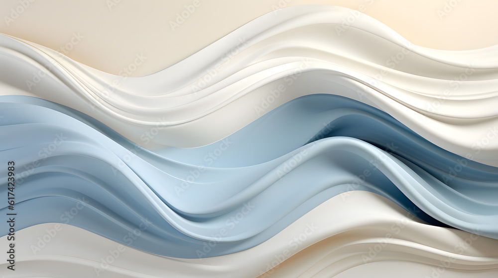 Obraz premium Velvety Dreams: A Delightfully Soft Creamy Wallpaper Background Wonderland - AI Generative