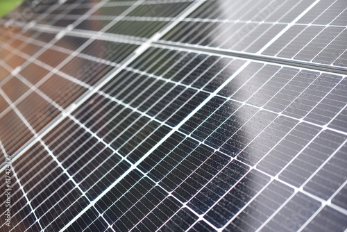 Solar panel closeup. Alternative energy concept