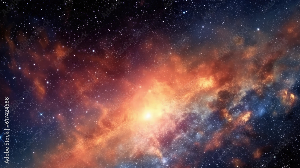 space galaxy background created with Generative AI Technology