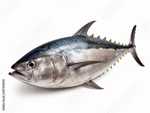 Tuna isolated on white background.