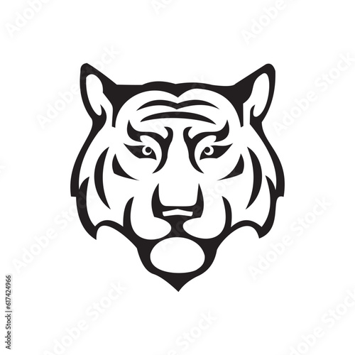 head tiger vector illustration