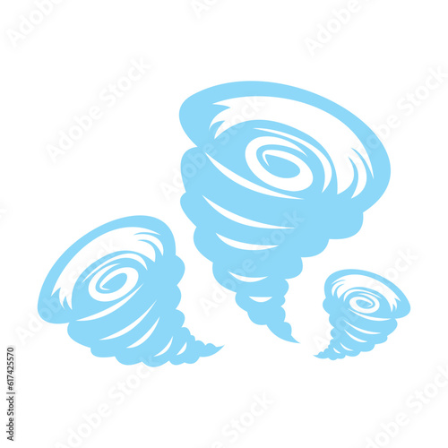 Tornado wind logo design