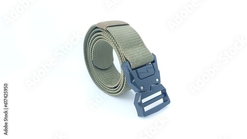 safety belt on isolated white background