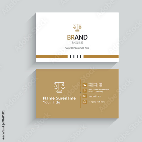 Creative and modern business card template. 