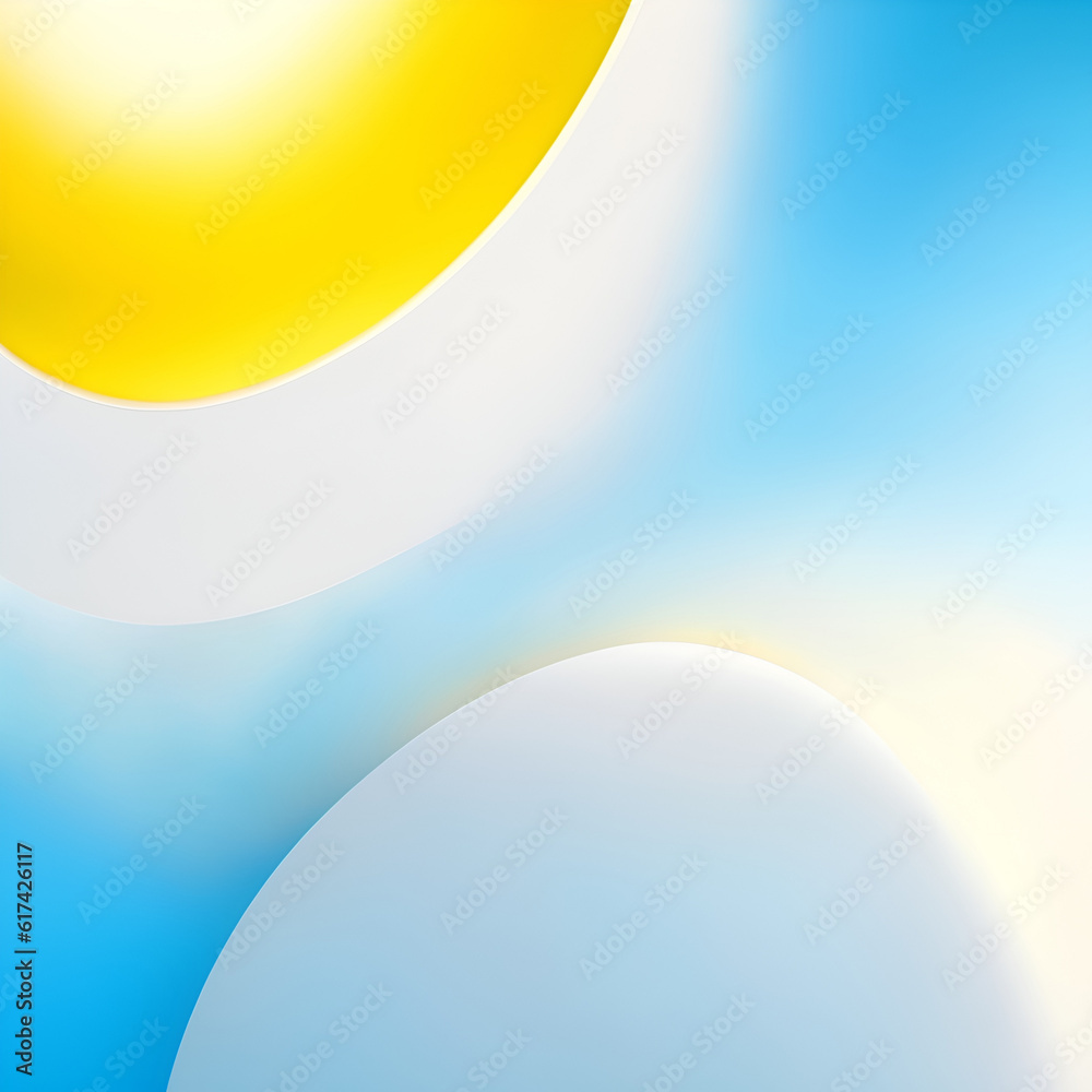 blue background - Light Yellow and Light Blue Circles Background - Light Colors and White - Generative AI blue background - Light Yellow and Light Blue Circles Background - Light Colors and White - Generative AI