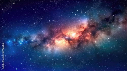 galaxy in space created with Generative AI Technology