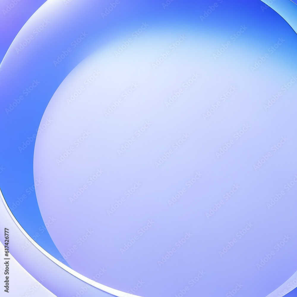 Obraz premium abstract blue background with circles - Light Purple and Light Blue Circles Background - Light Colors and White - Generative AI