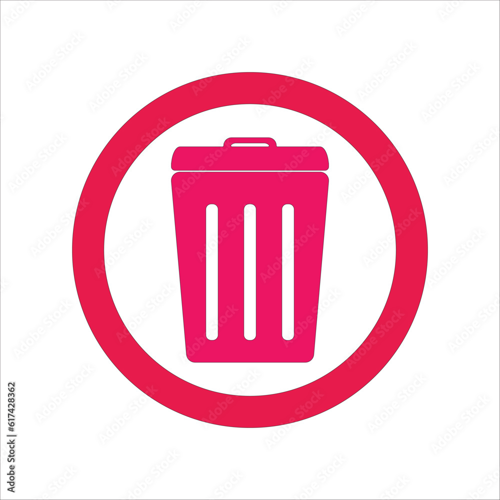 rubbish bin icon
