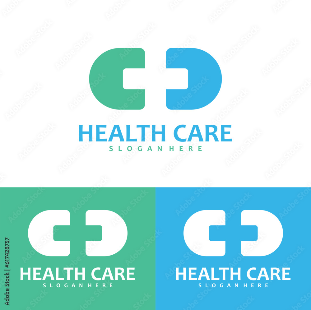Obraz premium health care and medical logo design vector illustration