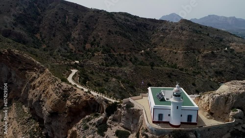 Faro de Albir, Alicante (Serra Gelada) a vista de drone photo