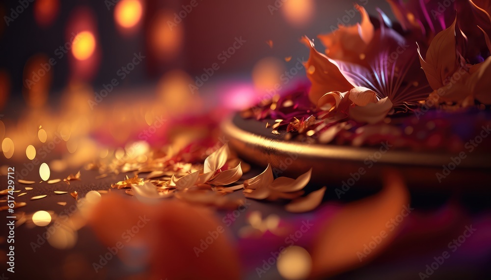 romantic and luxurious natural floral wallpaper for special event generative ai romantic and luxurious natural floral wallpaper for special event generative ai