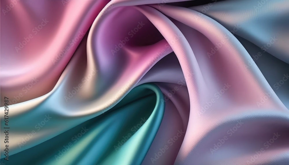 smooth and shiny silk fabric texture colorful background design generative ai smooth and shiny silk fabric texture colorful background design generative ai