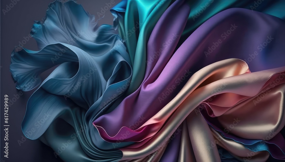 glamorous silky cloth texture abstract backdrop a flowing motion effect generative ai glamorous silky cloth texture abstract backdrop a flowing motion effect generative ai