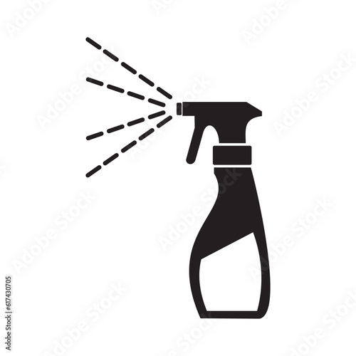 Liquid for washing window icon.