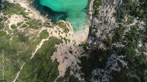 Formentera - Racó de Sa Pujada a vista de drone photo