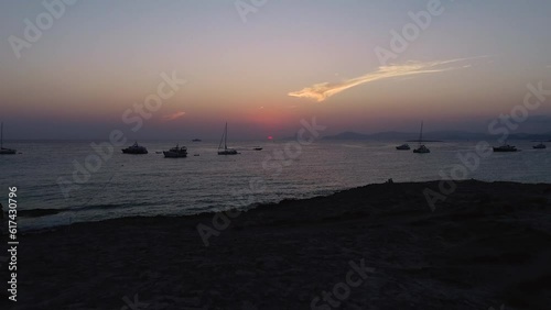Formentera - Ses Illetes atardecer con drone