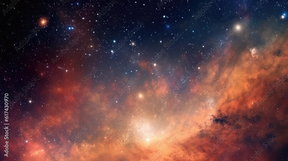 Fototapeta premium explosion of space created with Generative AI Technology