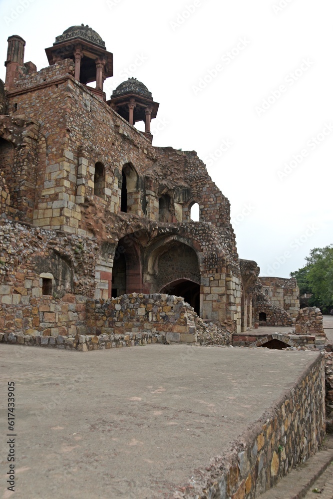 ruins of Purana Qila  ( old fort ) Delhi, India