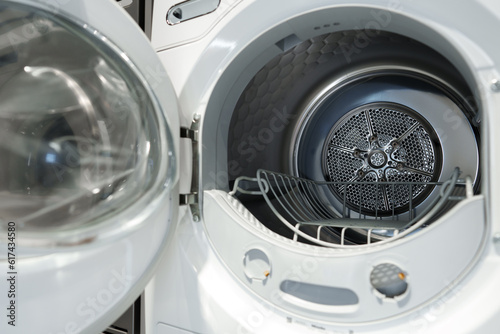 Washing machines and drying machines home appliance retail store showroom