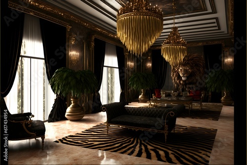 Photo Exploring A exoticly expensive room in a mansion full of envy