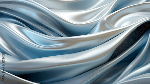 Abstract silver wave background.