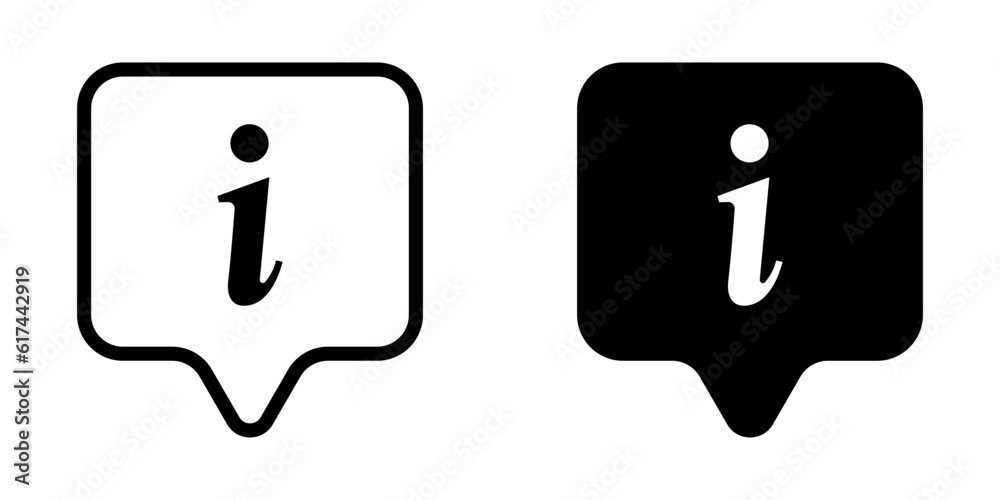 Information icon. sign for mobile concept and web design. vector illustration Information icon. sign for mobile concept and web design. vector illustration
