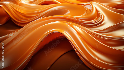 Abstract caramel wave background.