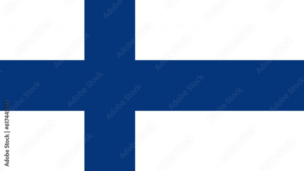Animated plane flying over the the flag of finland. Animated plane flying over the the flag of finland.