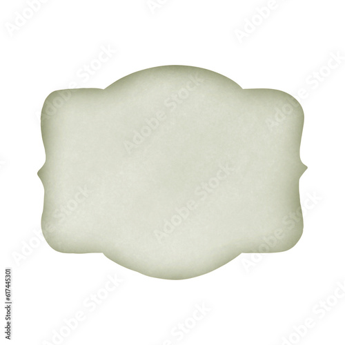 Green Vintage Label, sign isolated