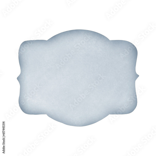 Blue Vintage Label, sign, isolated