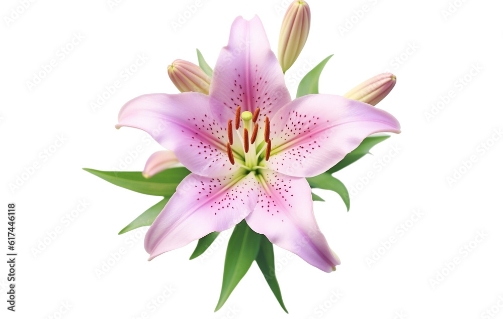Beautiful pink lily flower isolated on white background. retro filter. vintage. flat, top view - 1 Beautiful pink lily flower isolated on white background. retro filter. vintage. flat, top view - 1