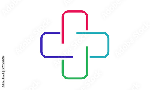 Medical logo, cross logo, medical center logo, health symbols 