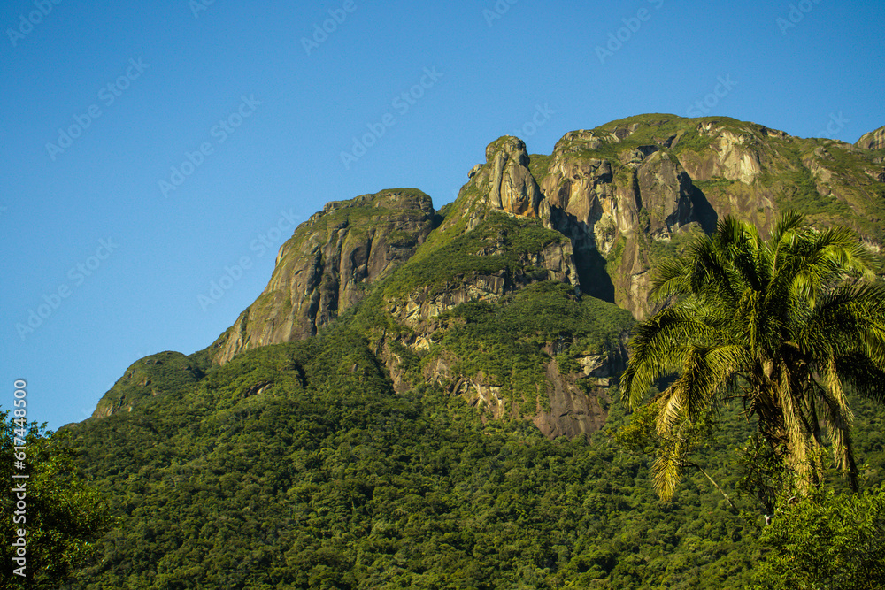 Fototapeta premium Visão das montanhas da serra de Curitiba no Paraná.