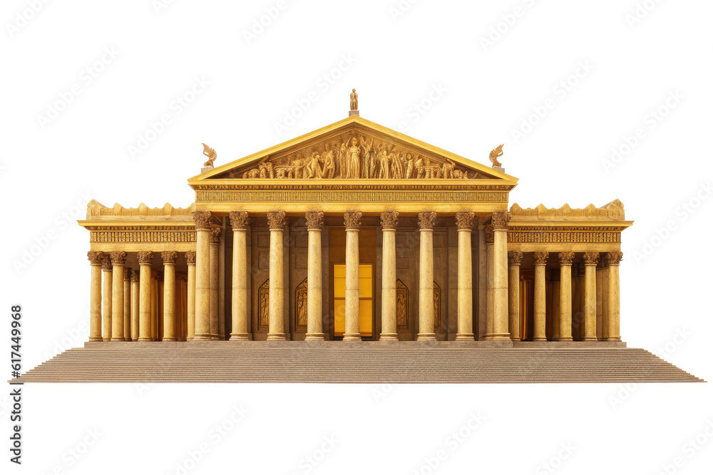 Obraz premium europe architecture roman church isolated on white