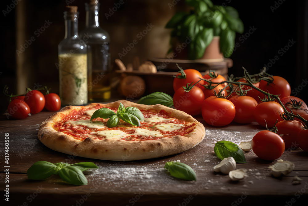 Pizza Margherita, Product Photography, Food Styling Pizza Margherita, Product Photography, Food Styling