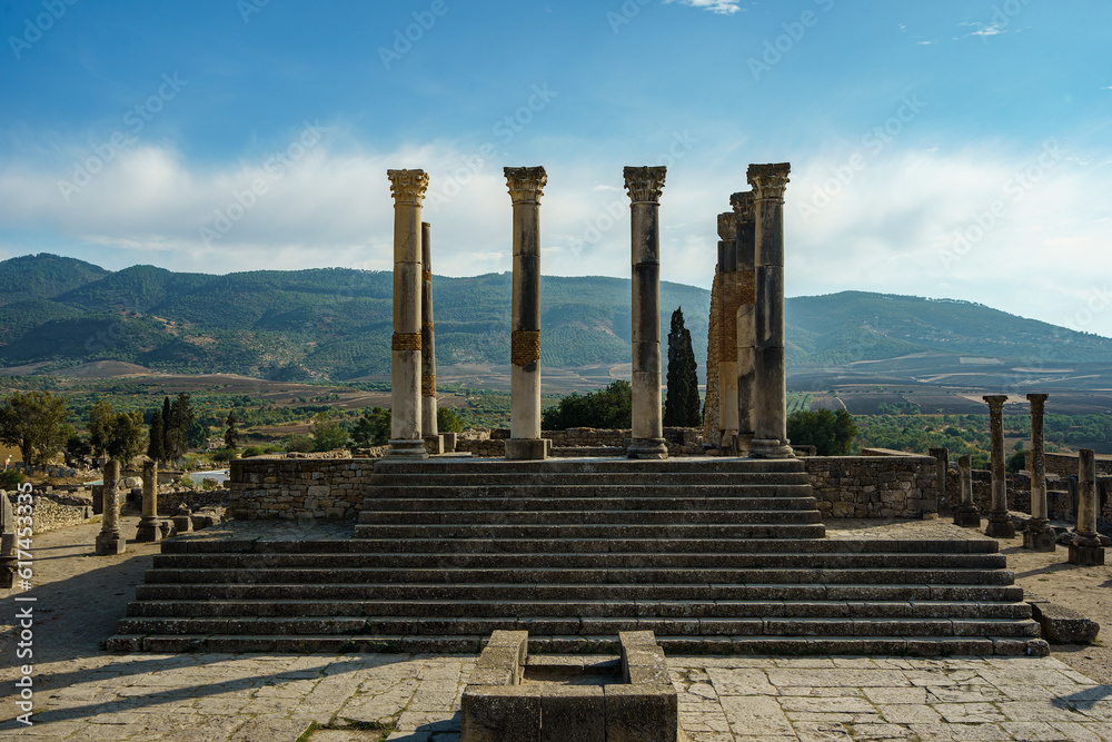 Morocco. Volubilis is an ancient Roman city located near the city of Meknes