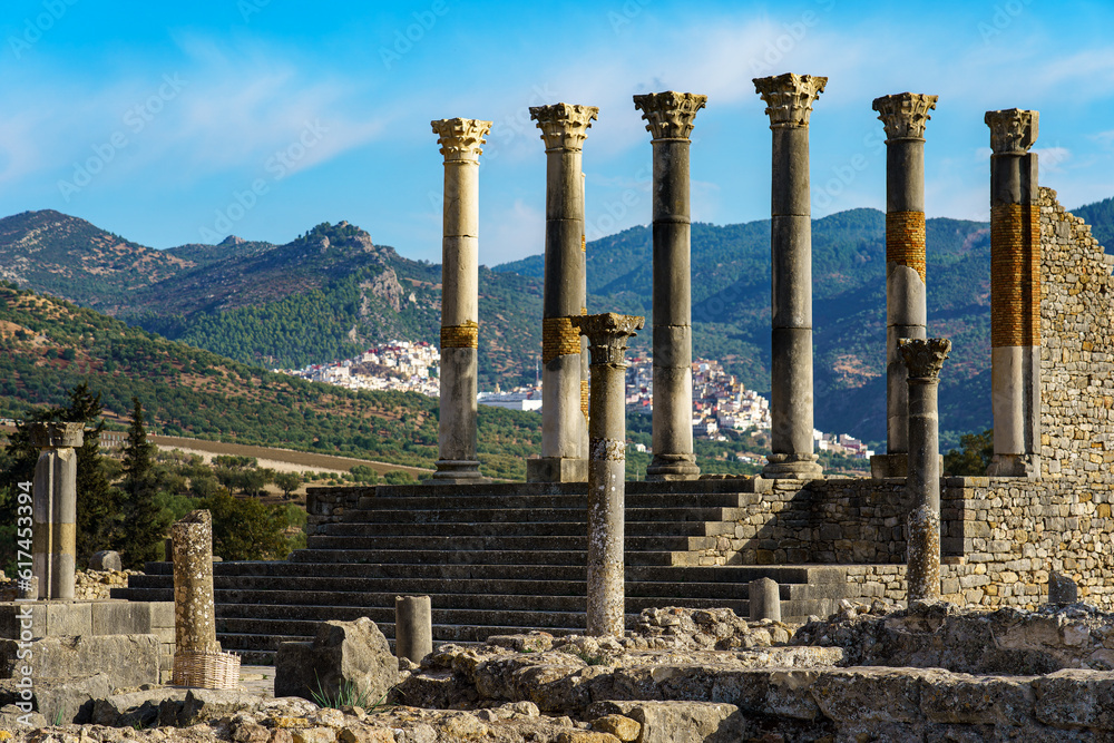 Morocco. Volubilis is an ancient Roman city located near the city of Meknes