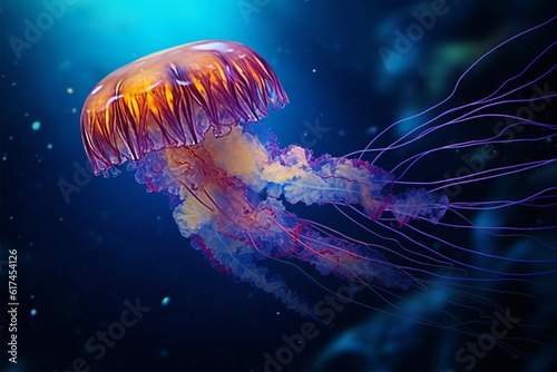 jelly fish in the water © masud